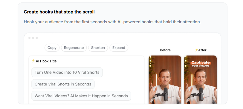 Submagic caption export preview