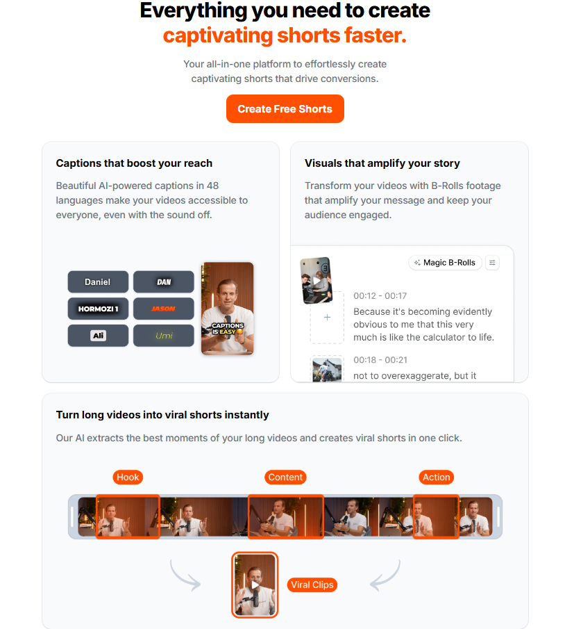Submagic automatic captions feature